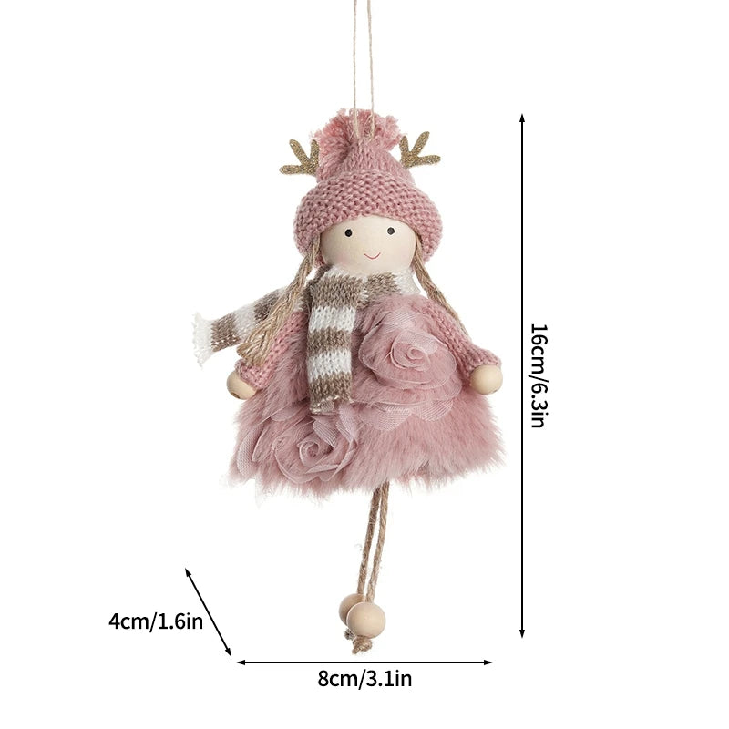 Décorations de sapin – Petits anges et poupées en tissu