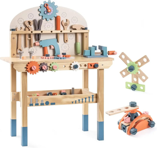 Établi en bois pour enfants