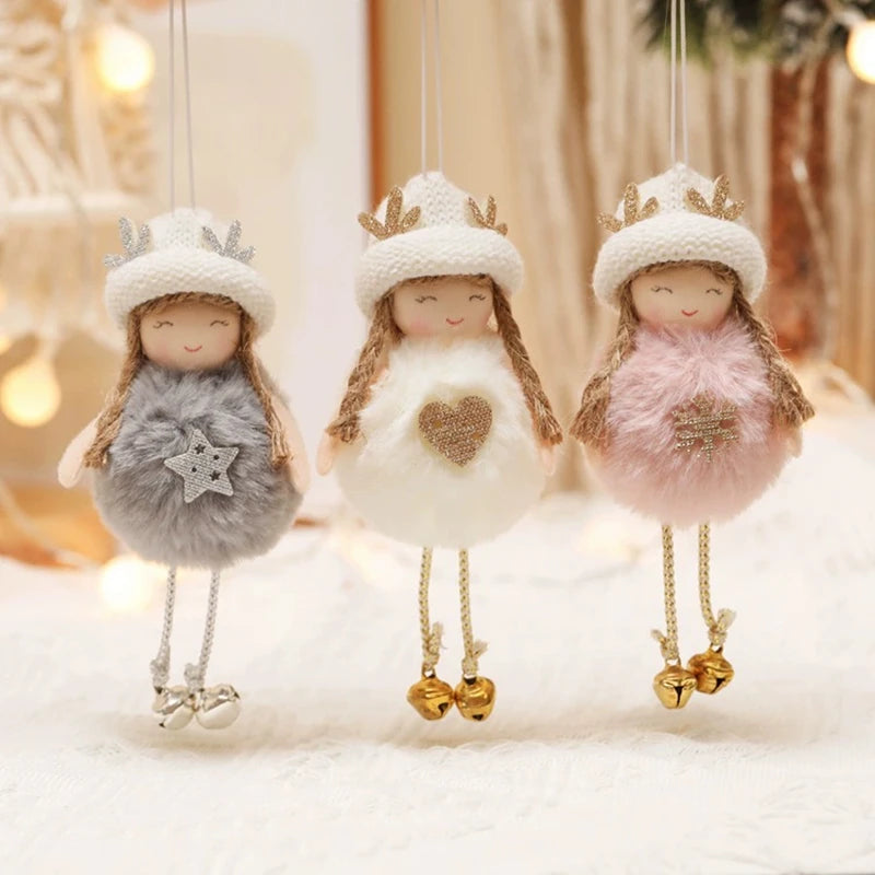 Décorations de sapin – Petits anges et poupées en tissu