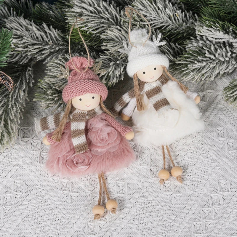 Décorations de sapin – Petits anges et poupées en tissu