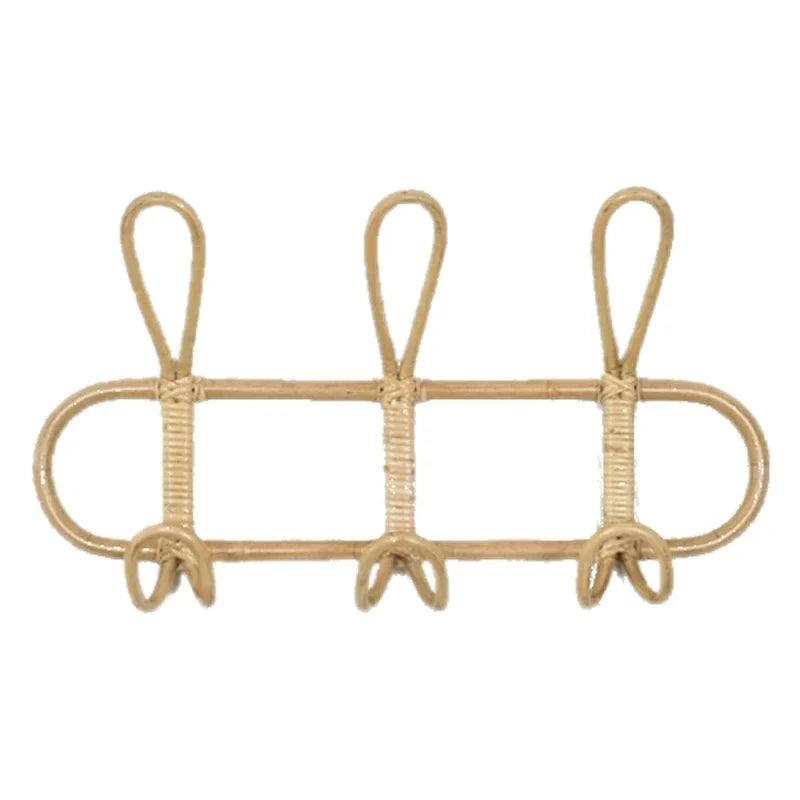 Porte-manteau en rotin naturel