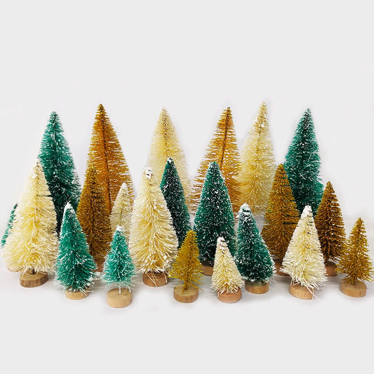 Lot de 5 ou 8 mini-sapins de décoration