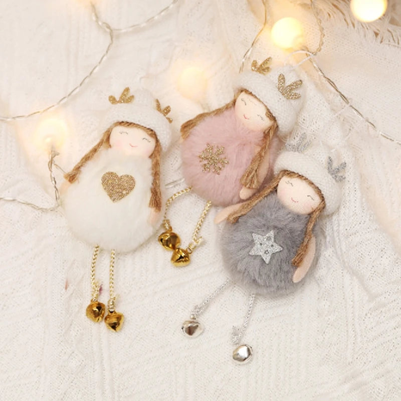 Décorations de sapin – Petits anges et poupées en tissu