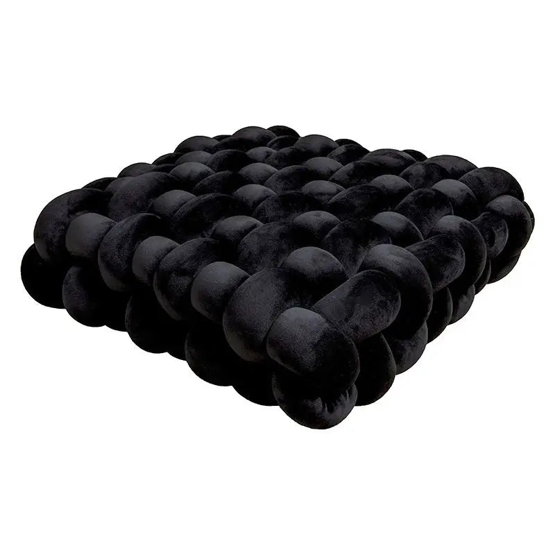 Coussin carré tressé