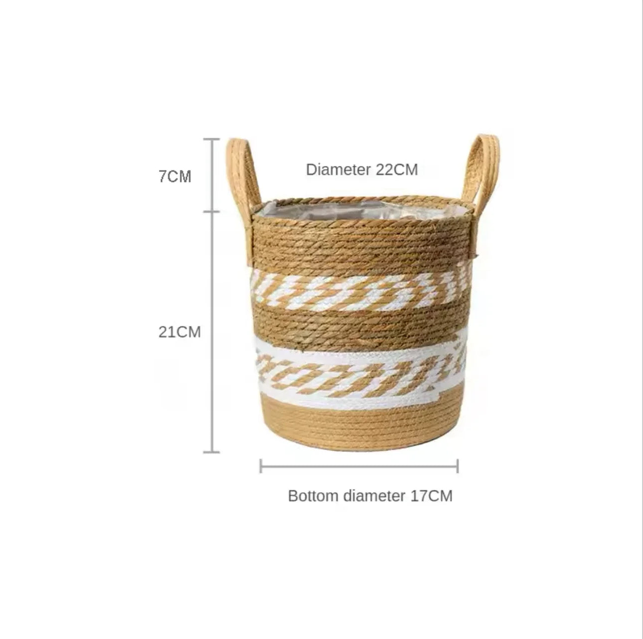 Cache-pots en osier – motifs variés pour plantes & fleurs