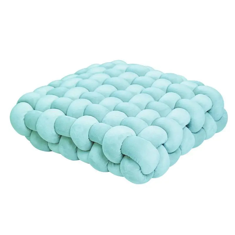 Coussin carré tressé