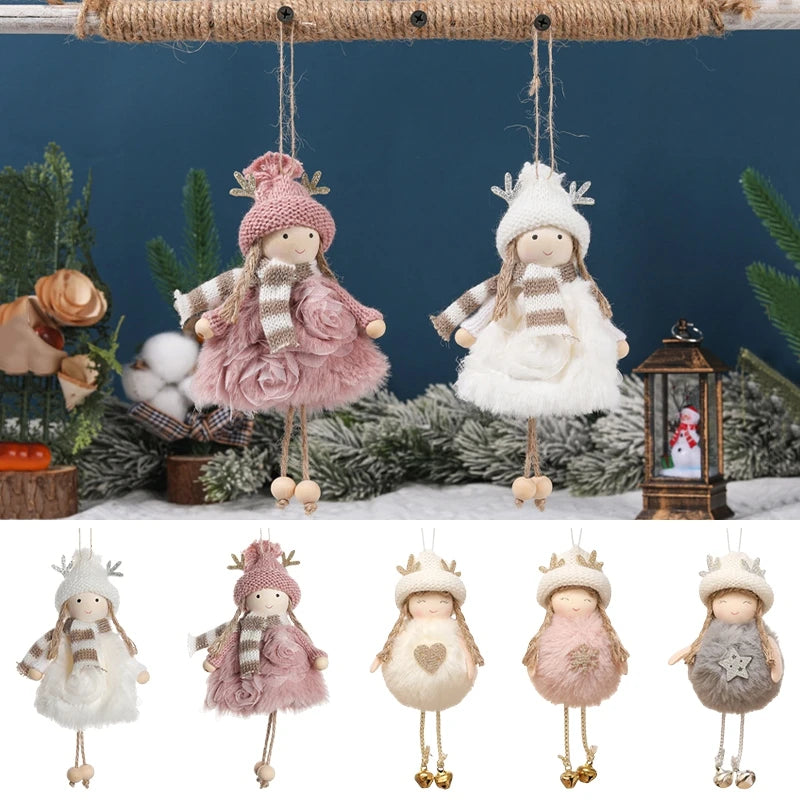 Décorations de sapin – Petits anges et poupées en tissu