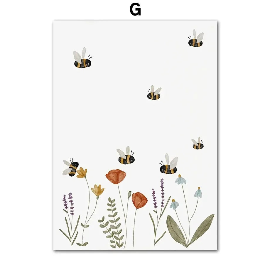 Adorables toiles petits ours pour chambre d’enfant