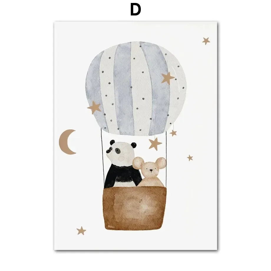 Adorables toiles petits ours pour chambre d’enfant