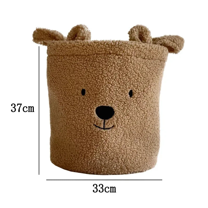 Petits paniers moumoutes avec tête d’ours