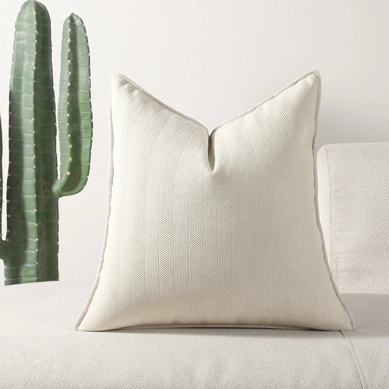Housse de coussin en chenille douce