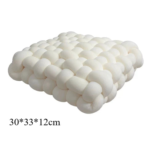 Coussin carré tressé