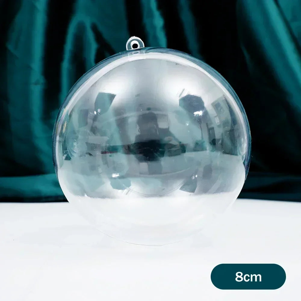 Boules de Noël transparentes à remplir