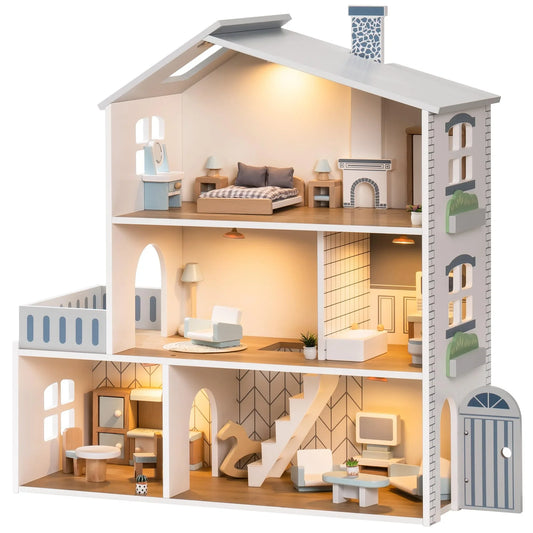 Maison de poupées en bois