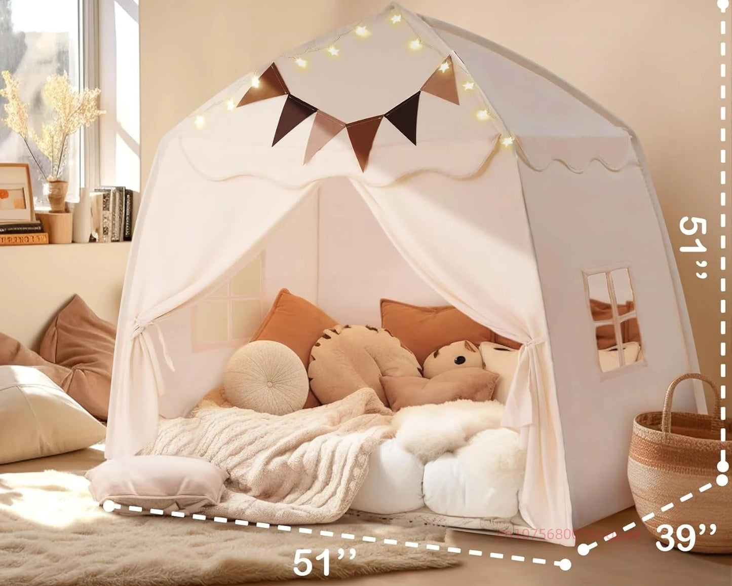 Tente cabane pour enfants – Espace de jeu magique | Idée cadeau de Noël