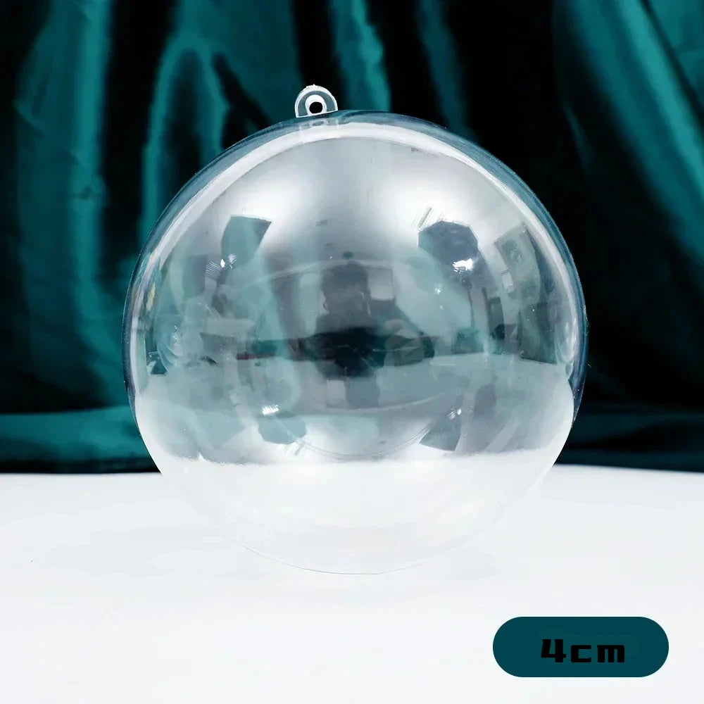Boules de Noël transparentes à remplir