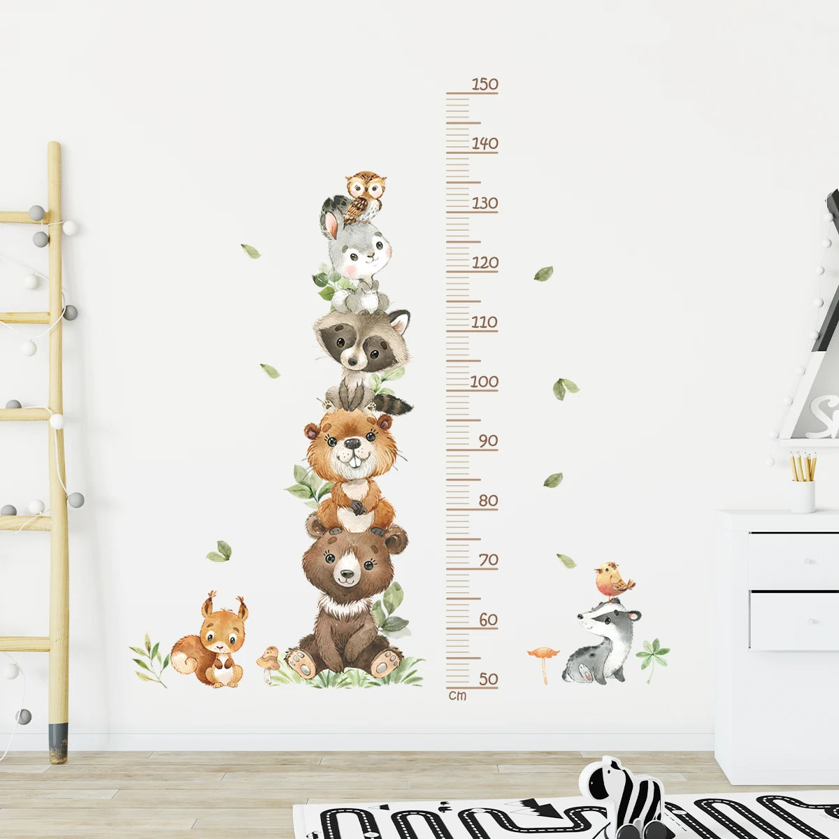 Sticker toise murale enfants