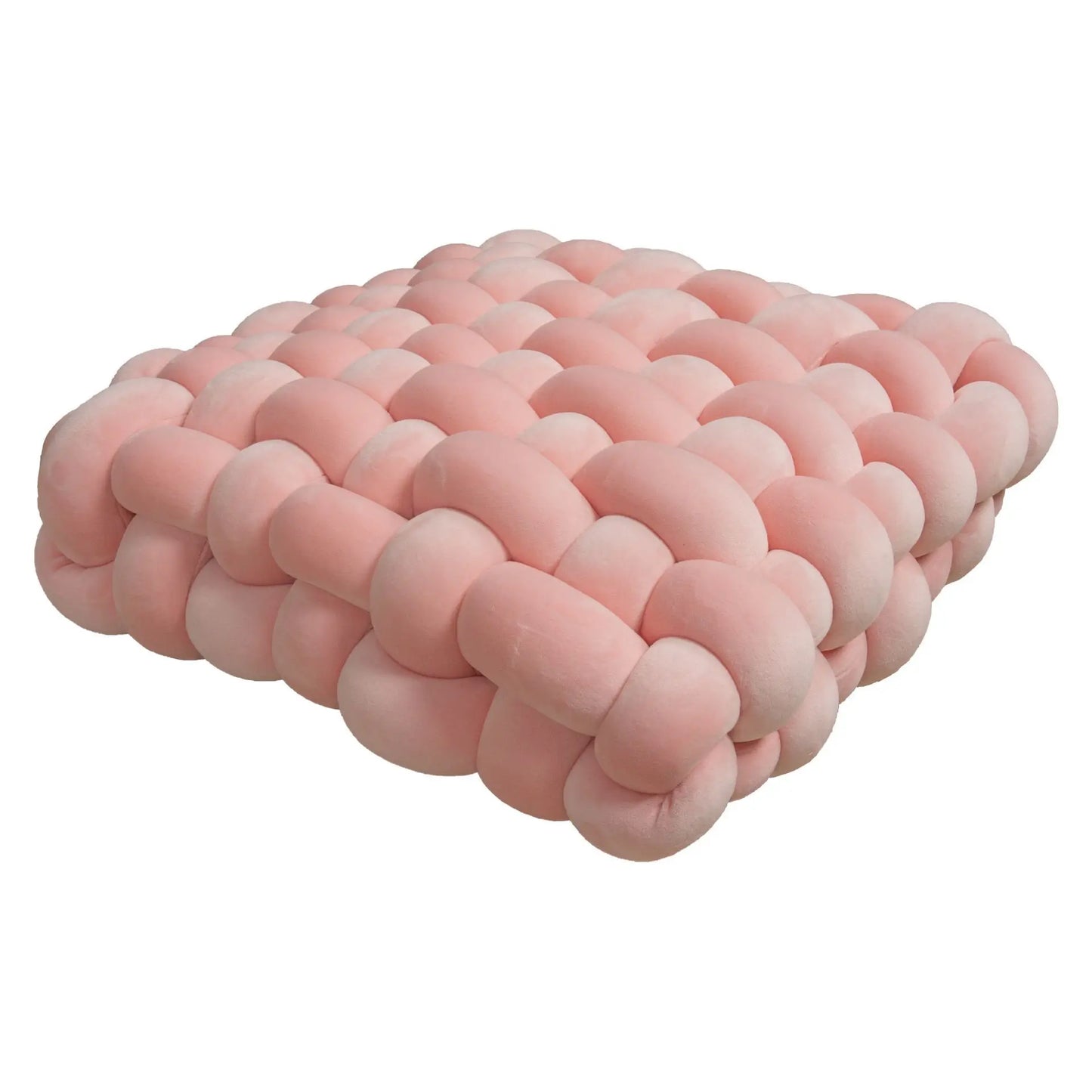 Coussin carré tressé
