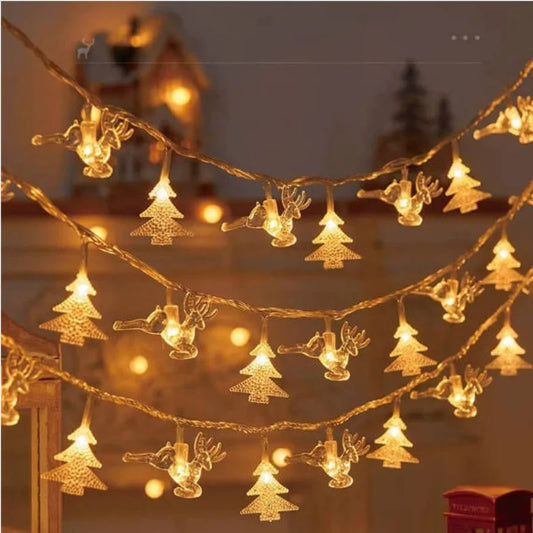 Guirlandes lumineuses de Noël – Étoiles, sapins, lunes ou boules