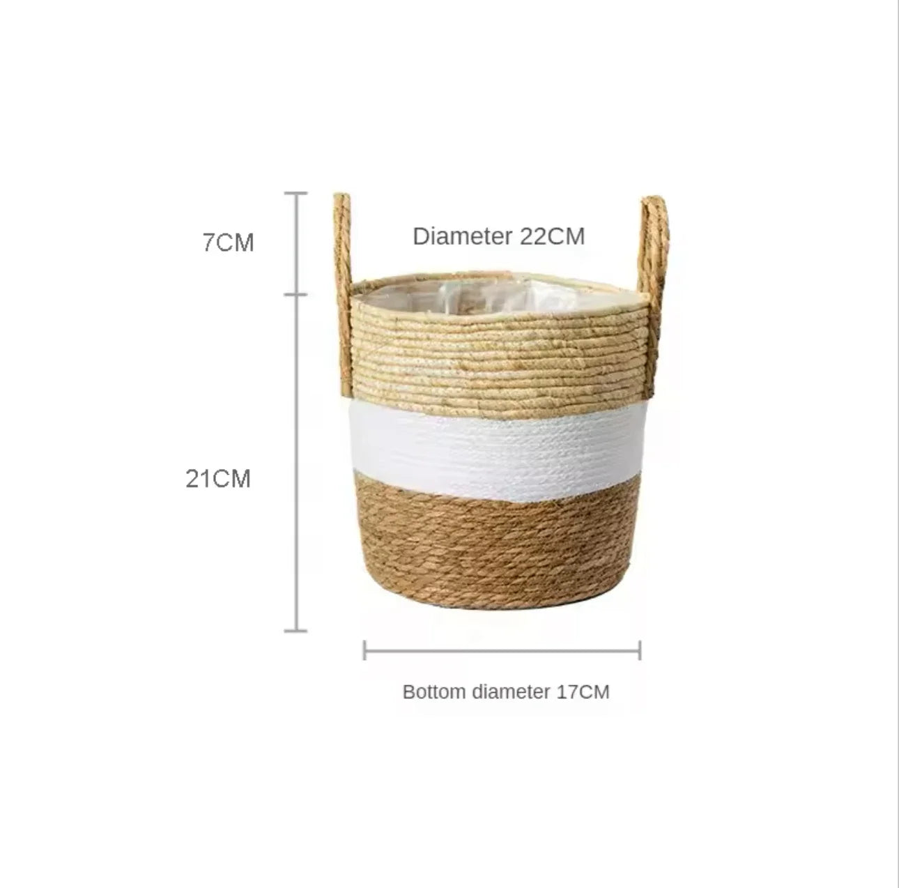 Cache-pots en osier – motifs variés pour plantes & fleurs