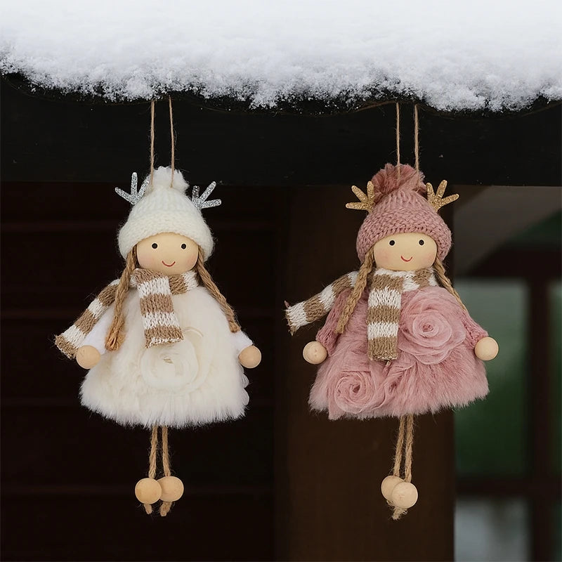 Décorations de sapin – Petits anges et poupées en tissu