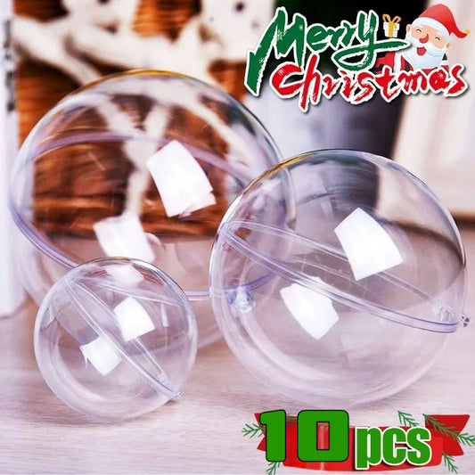 Boules de Noël transparentes à remplir