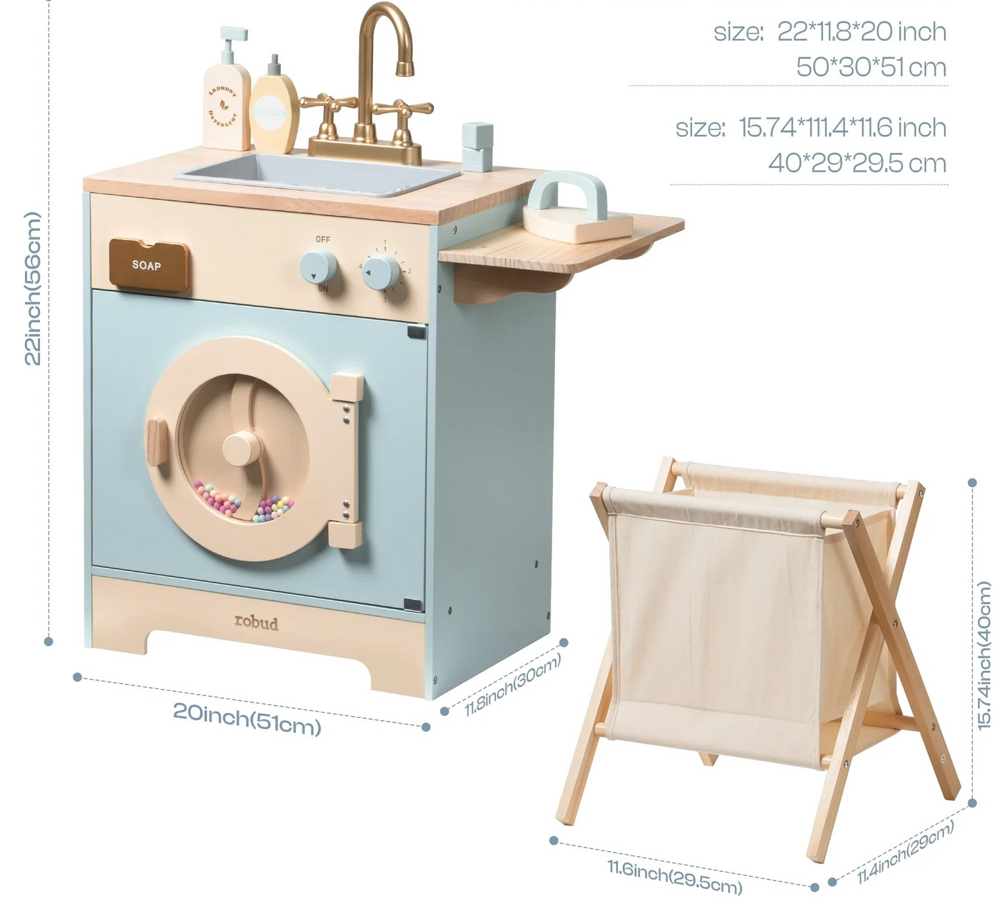 Électroménagers en bois pour enfants – Réfrigérateur, four ou machine à laver