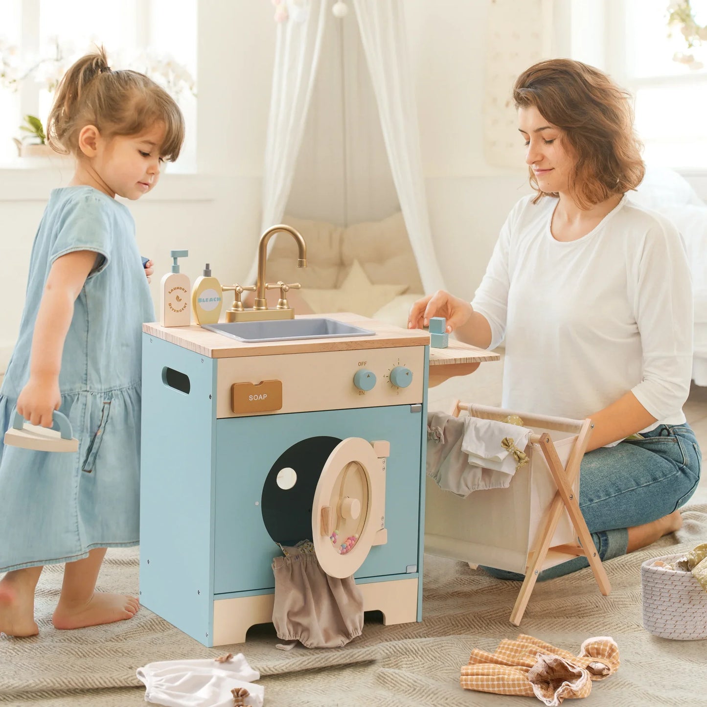 Électroménagers en bois pour enfants – Réfrigérateur, four ou machine à laver