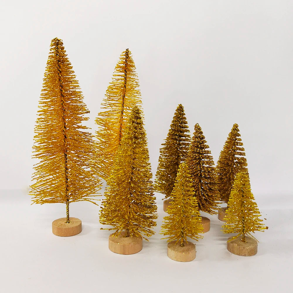 Lot de 5 ou 8 mini-sapins de décoration