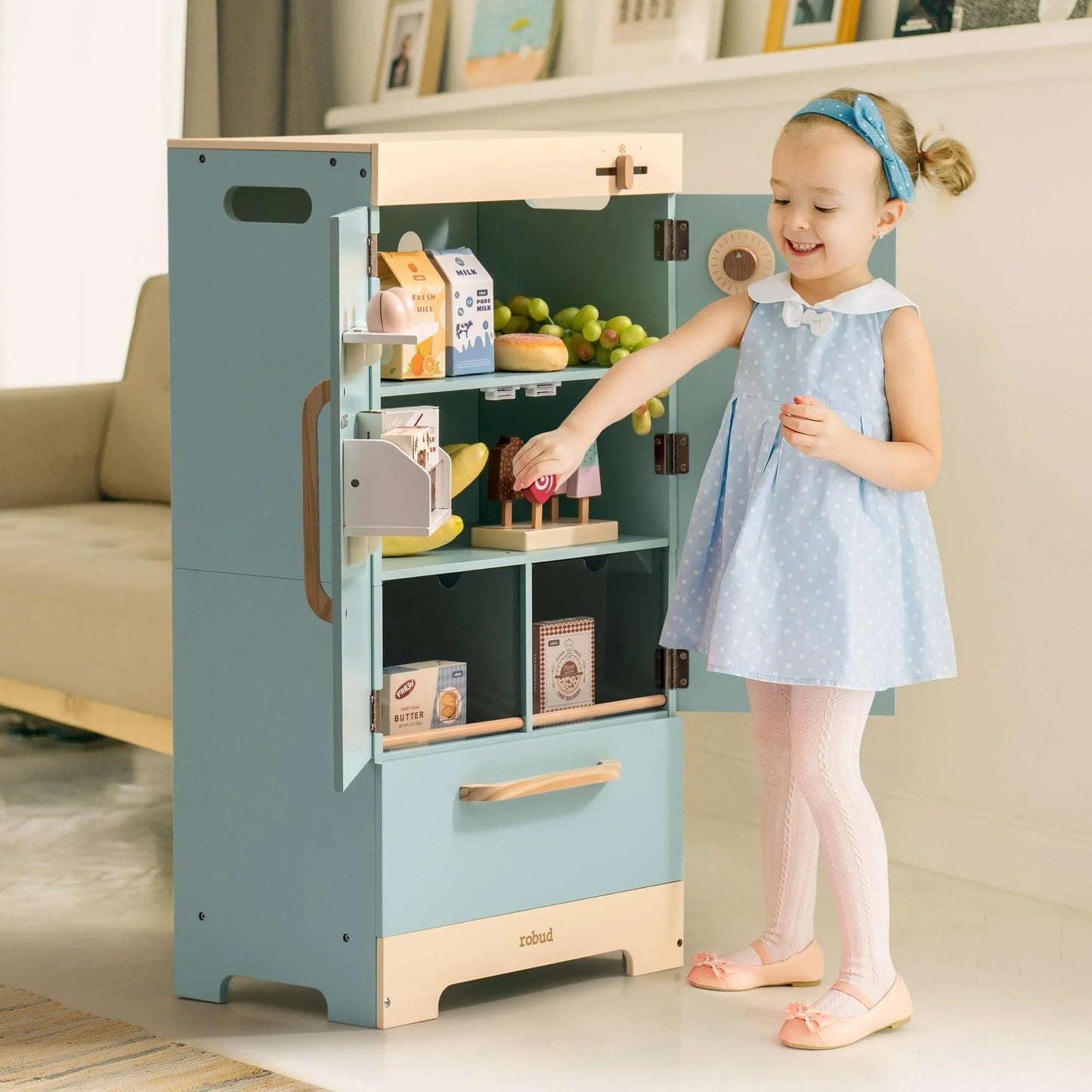Électroménagers en bois pour enfants – Réfrigérateur, four ou machine à laver