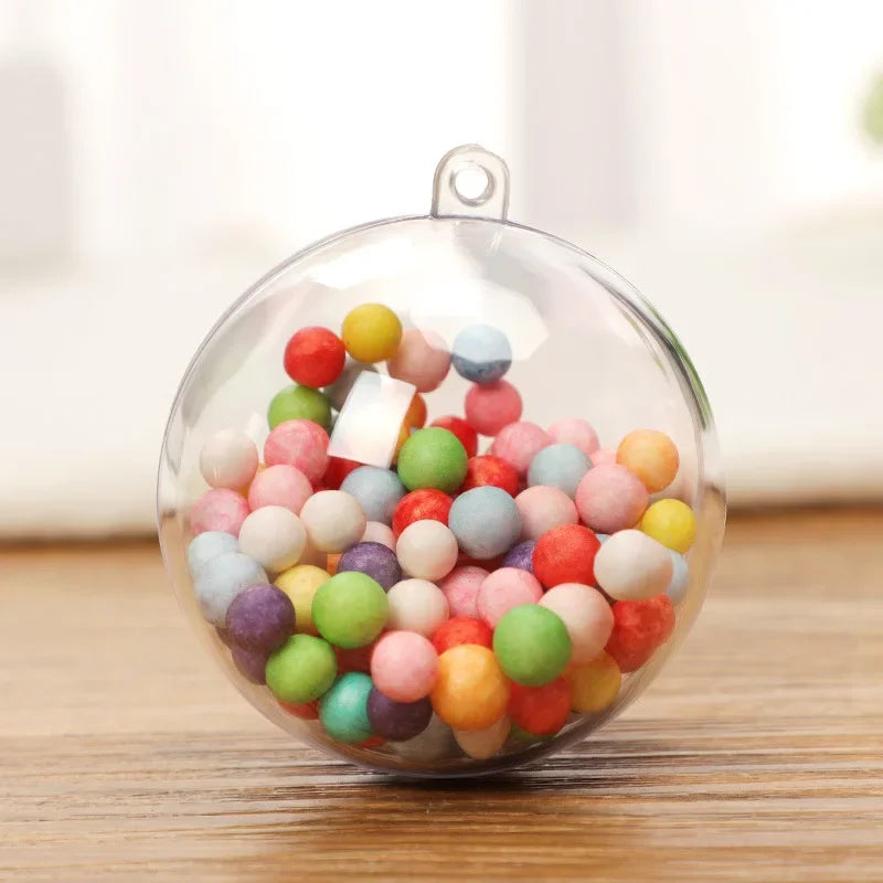 Boules de Noël transparentes à remplir