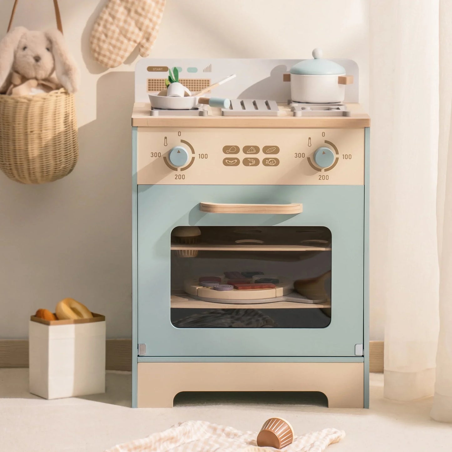 Électroménagers en bois pour enfants – Réfrigérateur, four ou machine à laver