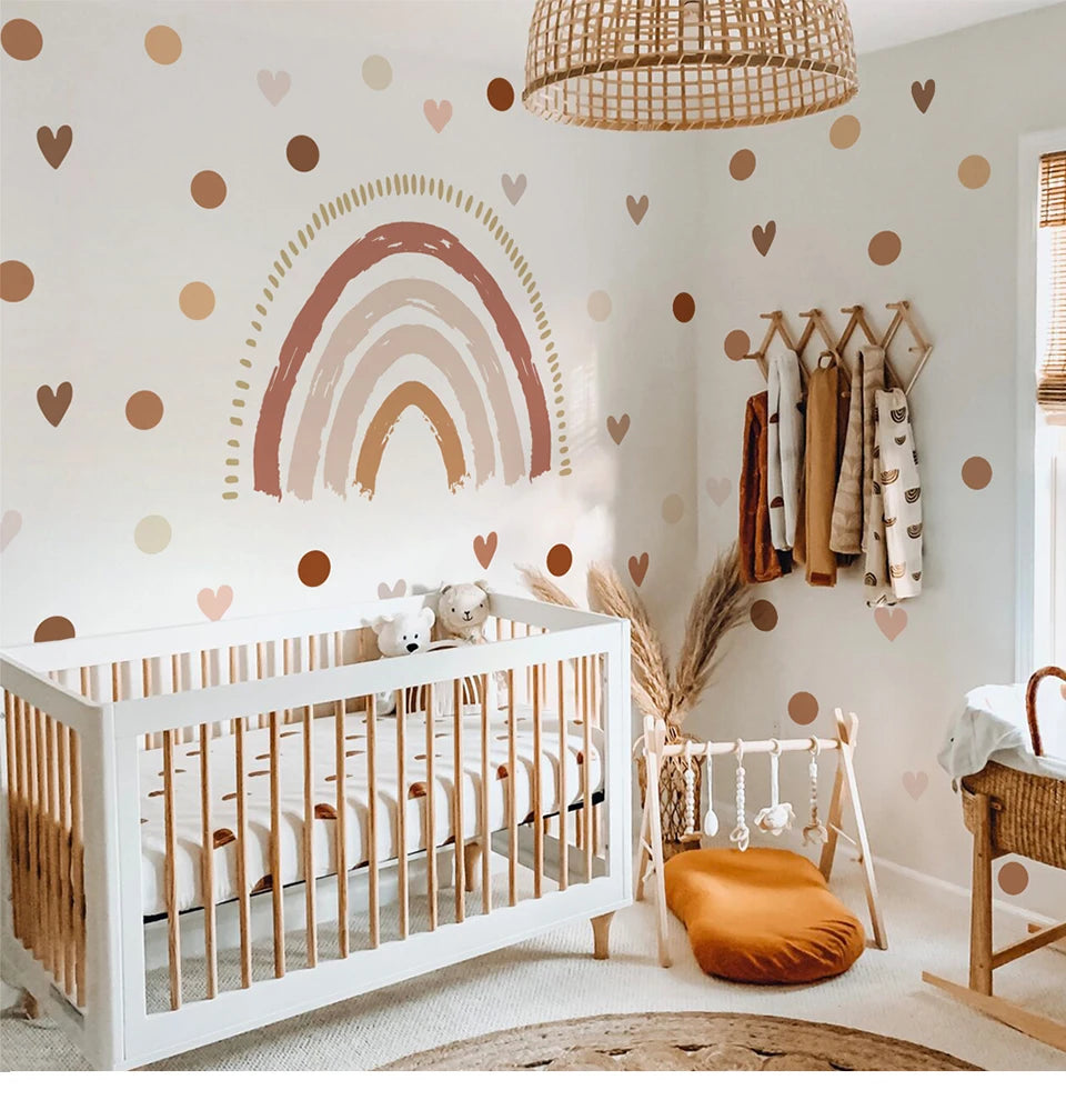 Stickers arc-en-ciel avec petits motifs décoratifs