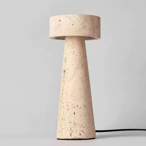 Lampe en travertin