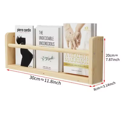 Petites étagères en bois pour chambre d’enfant