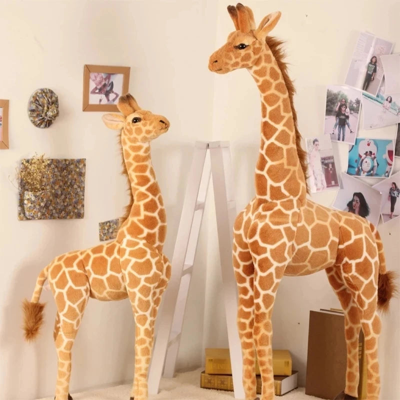Grande girafe en peluche douce