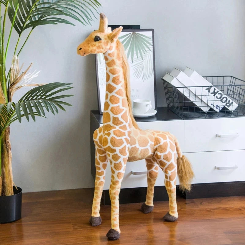 Grande girafe en peluche douce
