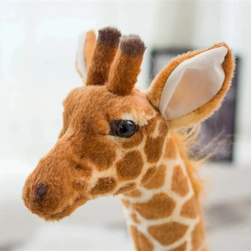 Grande girafe en peluche douce