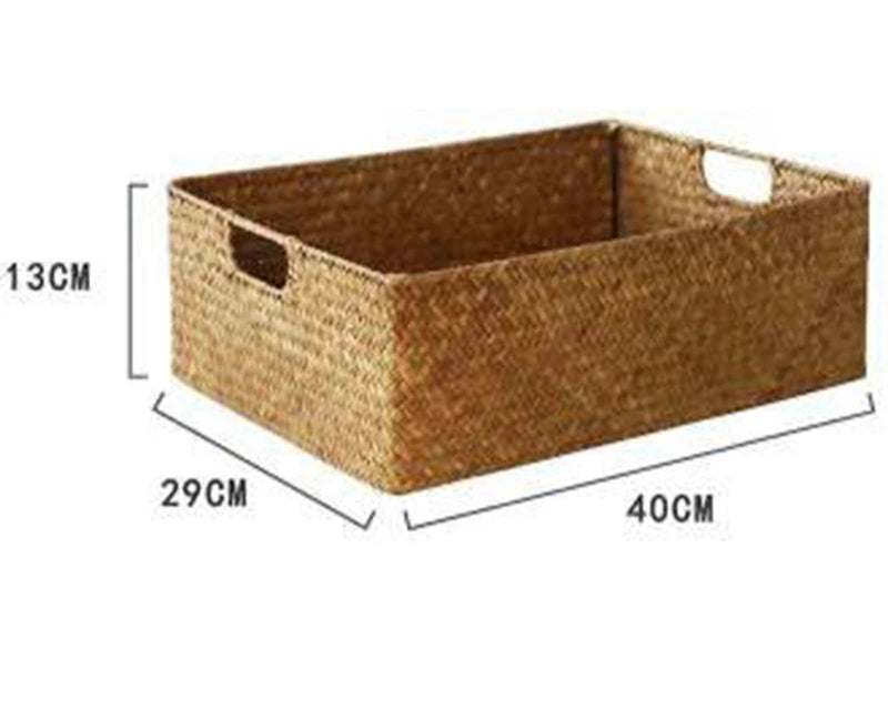 Panier de rangement en osier tressé