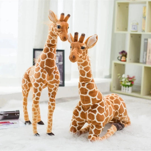 Grande girafe en peluche douce