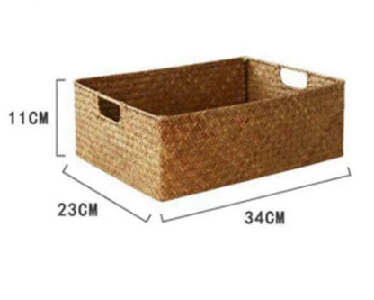Panier de rangement en osier tressé