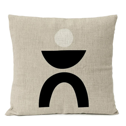 Housse de coussin abstrait et géométrique