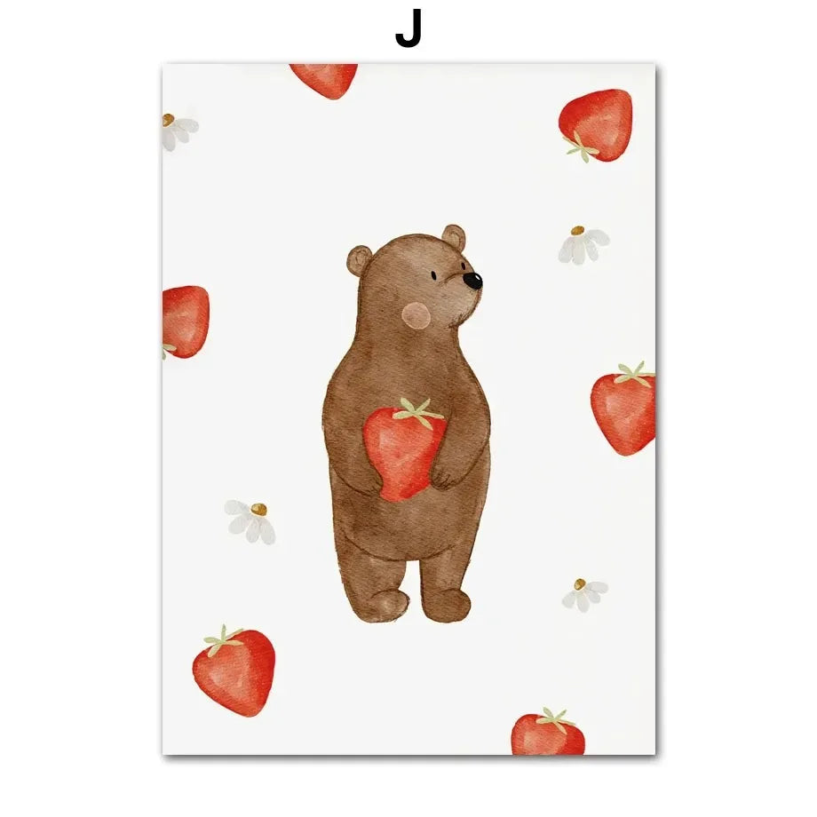Adorables toiles petits ours pour chambre d’enfant