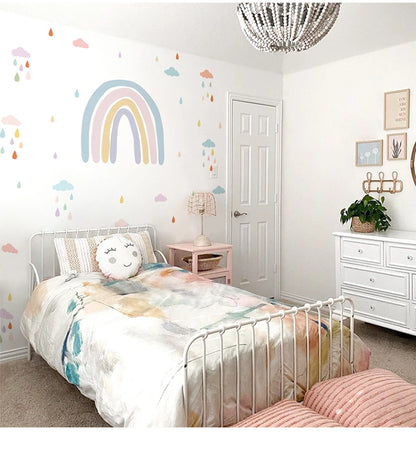 Stickers arc-en-ciel avec petits motifs décoratifs