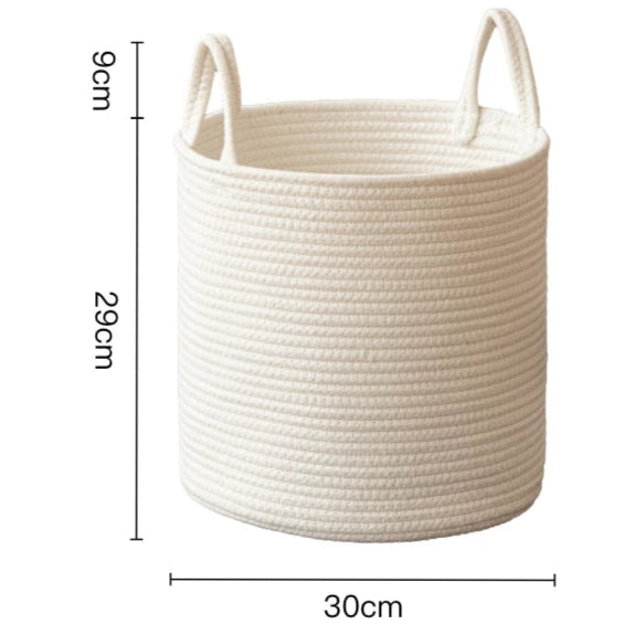 Paniers à linge en coton tissé