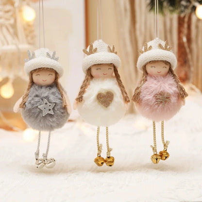 Décorations de sapin – Petits anges et poupées en tissu