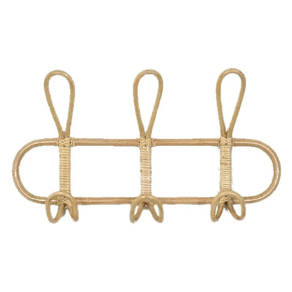 Porte-manteau en rotin naturel