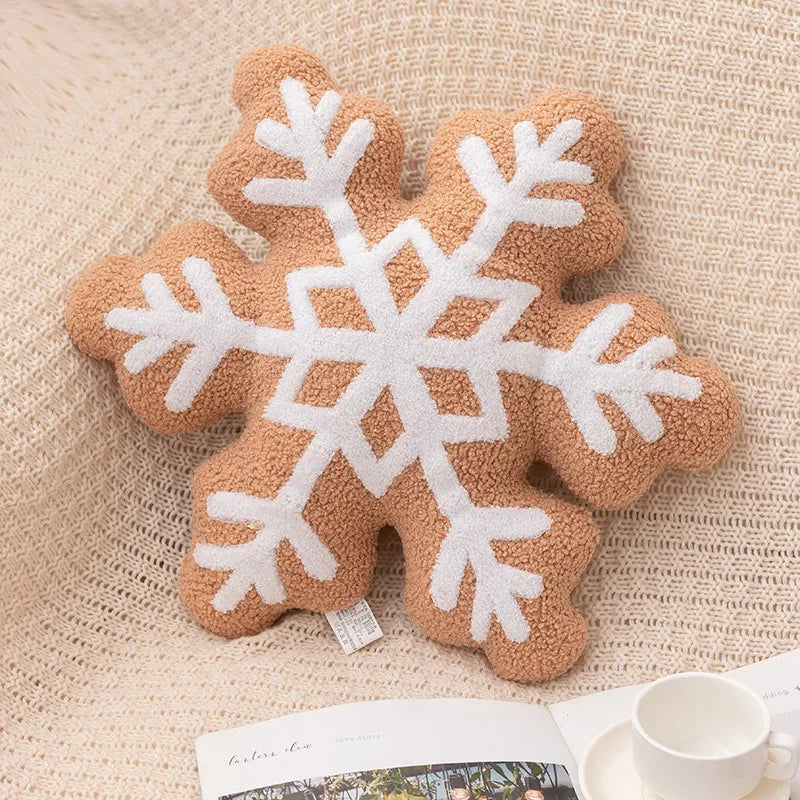 Coussins de Noël – Couronnes, flocons & douceurs sucrées