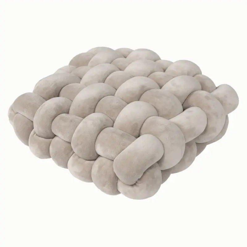 Coussin carré tressé