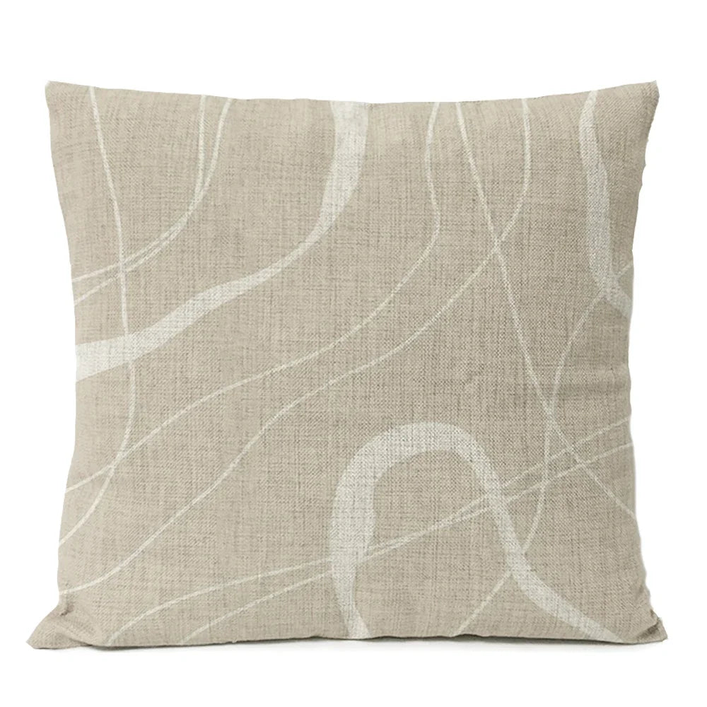 Housse de coussin abstrait et géométrique